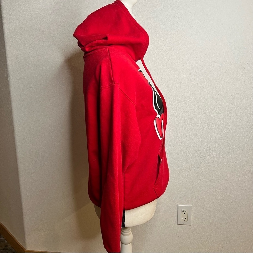 Disney women’s Bright Red Minnie Mouse Hoodie Size Small - Picture 5 of 9
